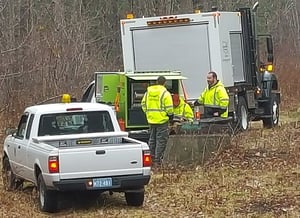 City of Uxbridge, MA inspecting off road.