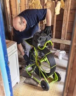 EC Plumbing uses the Verisight Pro+ from Envirosight for an inspection