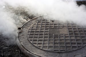 Sewer gas smell