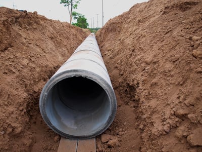 sewer pipe slope