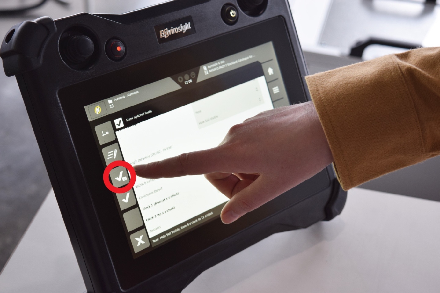 How to Catalog Inspection Observations on the VC500