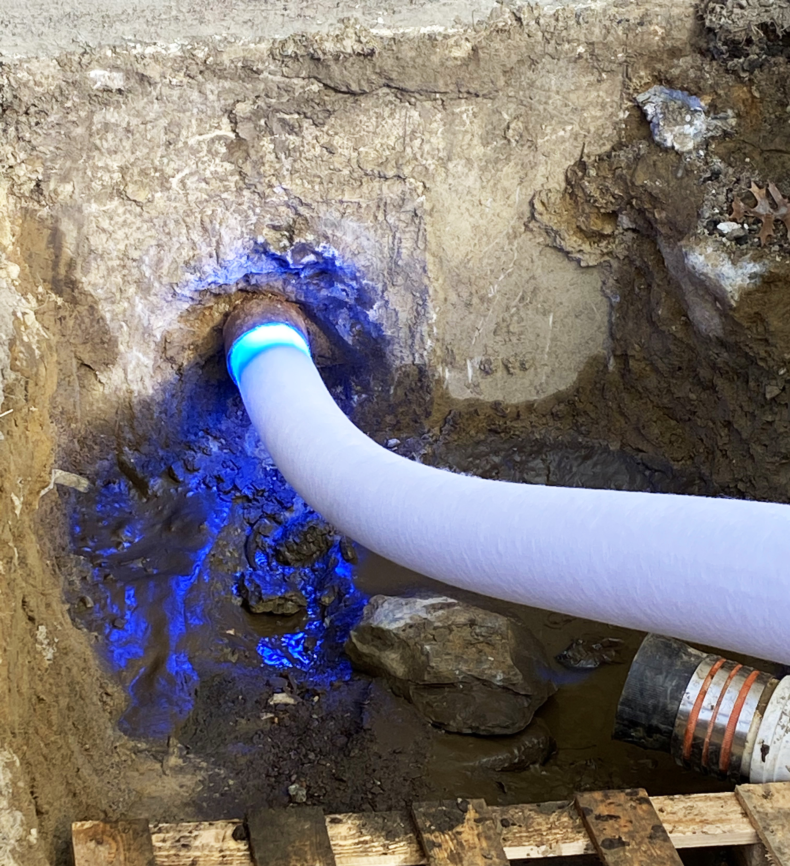 CIPP Installation in Pipe with Infiltration